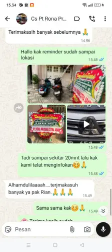 Testimonial Papan Bunga kudus